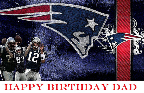 New England Patriots Edible Cake Topper