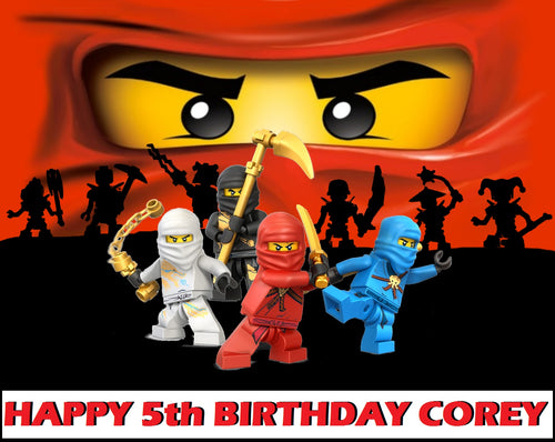 Ninjago Ninja Edible Cake Topper Decoration