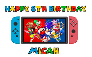 Nintendo Switch Edible Cake Topper Decoration