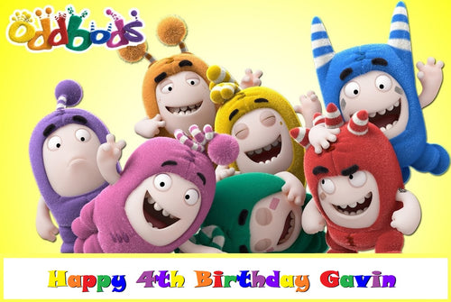 Oddbods Edible Cake Topper Image Decoration