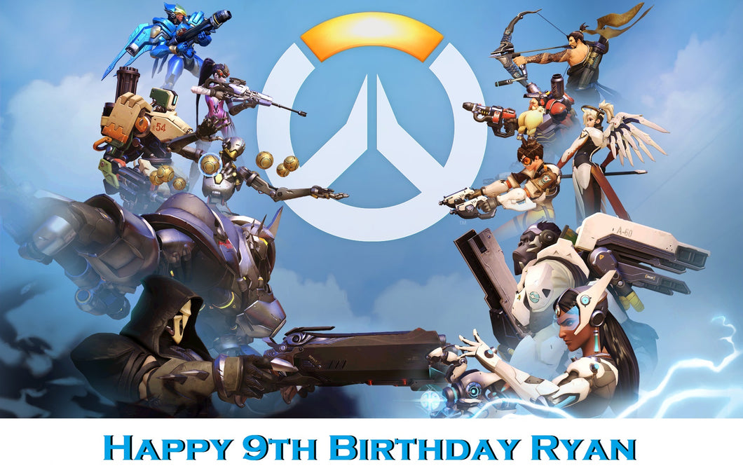 Overwatch Edible Cake Topper Decoration