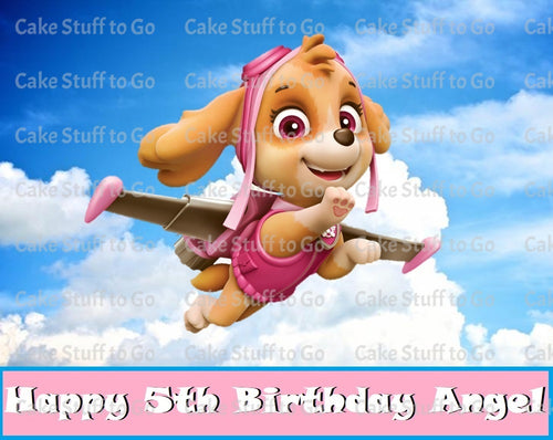 Paw Patrol Skye Edible Cake Topper Decoration