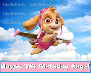 Paw Patrol Skye Edible Cake Topper Decoration