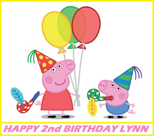 Peppa Pig Edible Cake Topper Decoration