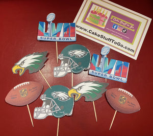 Copy of Super Bowl  57  Philadelphia Eagles Cupcake Topper