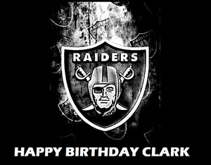 Oakland Raiders  Edible Cake Topper