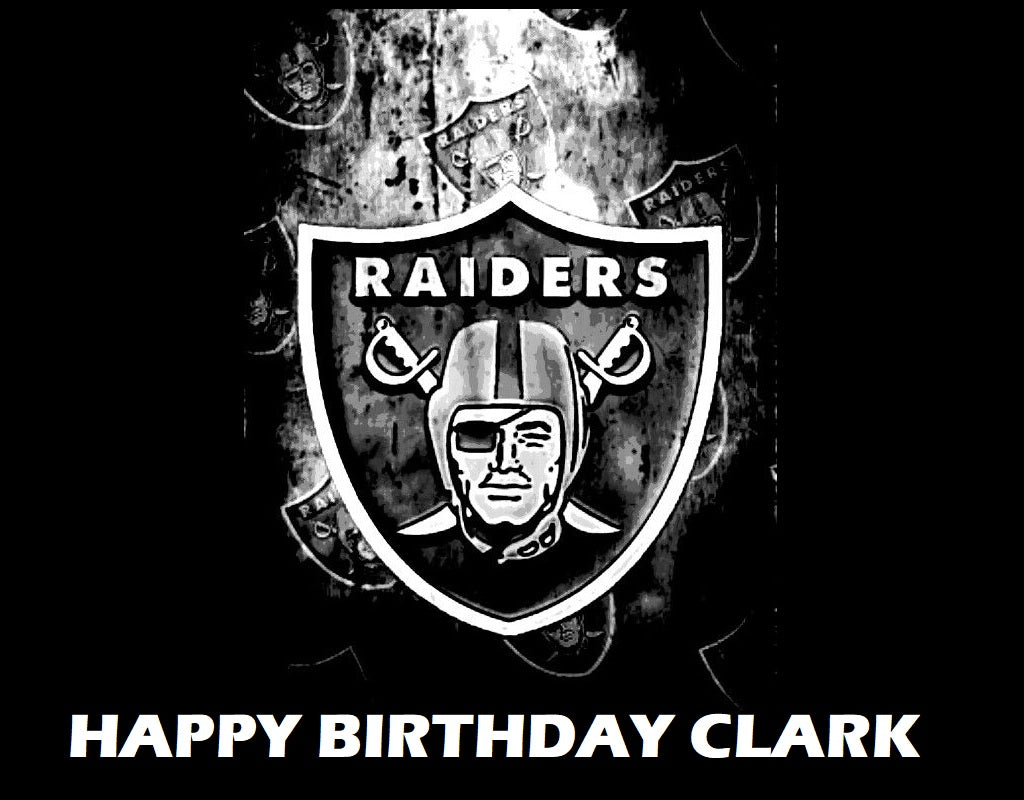 Oakland Raiders  Edible Cake Topper