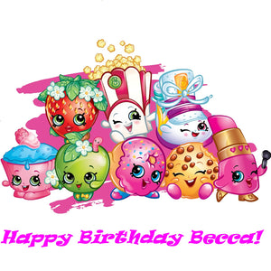 Shopkins Edible Cake Topper Decoration