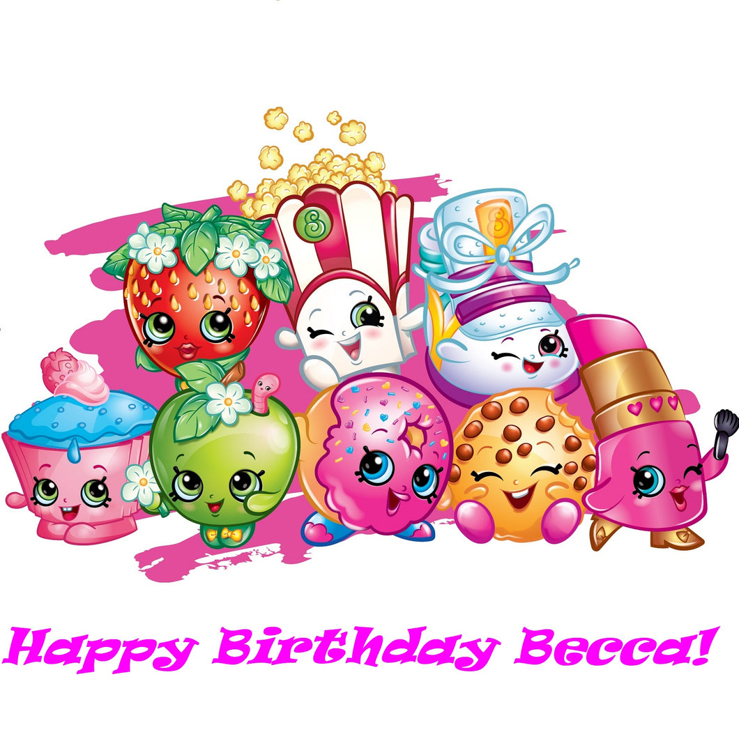 Shopkins Edible Cake Topper Decoration