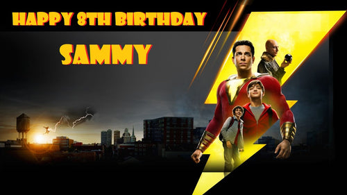 Shazam Movie Edible Cake Topper