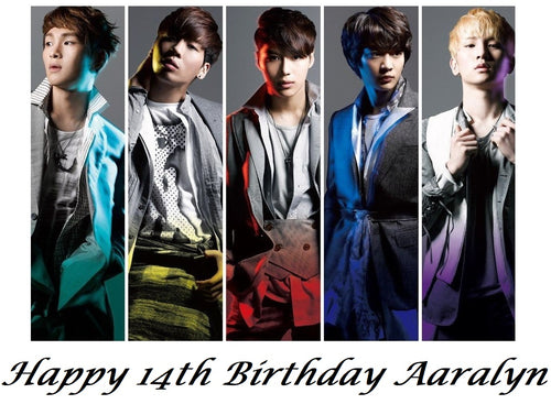 Shinee KPop Edible Cake Topper Decoration