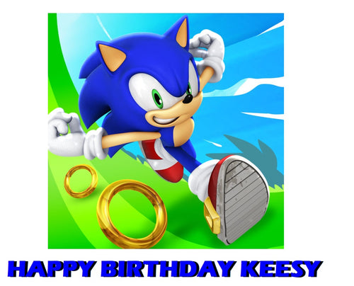 Sonic the Hedge Hog Edible Cake Topper Decoration