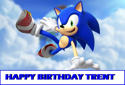 Sonic the Hedge Hog Edible Cake Topper Decoration