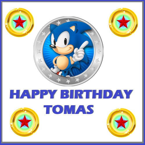 Sonic the Hedge Hog Edible Cake Topper Decoration