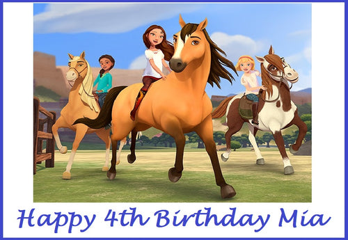 Spirit Riding Free Edible Cake Topper Decoration