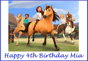 Spirit Riding Free Edible Cake Topper Decoration