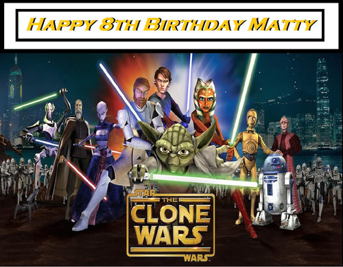 Star Wars Clone Wars Edible Cake Topper Decoration