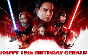 Star Wars the Last Jedi Edible Cake Topper Decoration