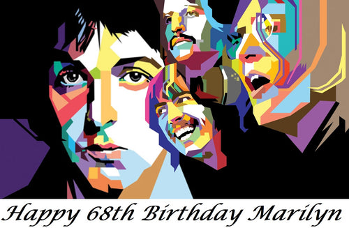 The Beatles Edible Cake Topper Decoration