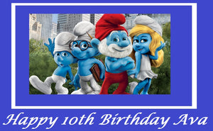 The Smurfs Edible Cake Topper Decoration