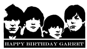 The Beatles Edible Cake Topper Decoration