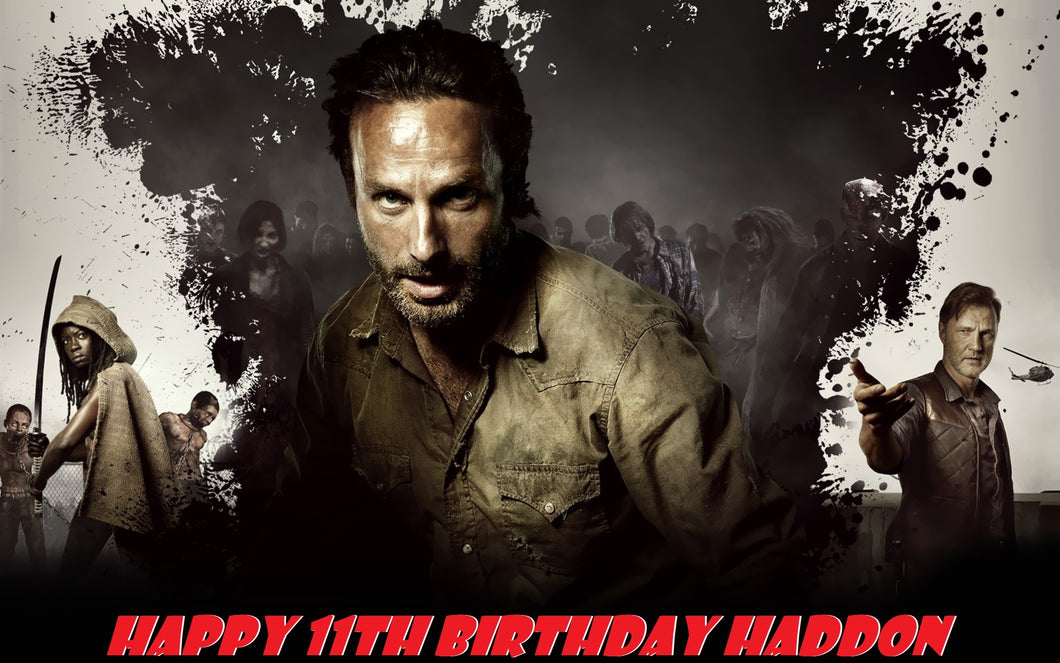 The Walking Dead Edible Cake Topper Decoration