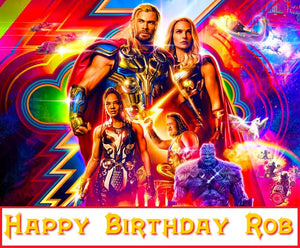Thor Love and Thunder Edible Cake Topper