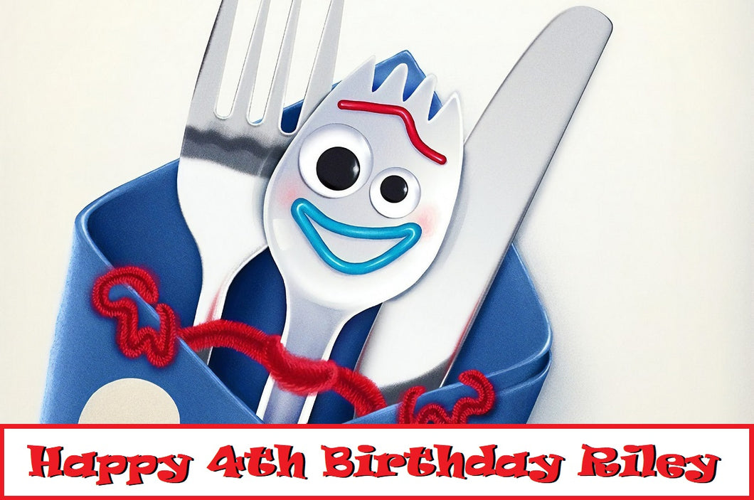 Toy Story 4 Forkie Edible Cake Topper