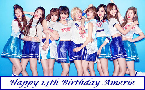 Twice Kpop Edible Cake Topper