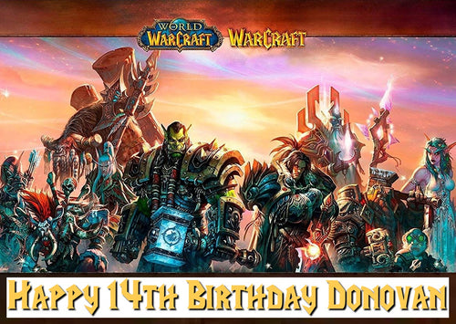 World of WarCraft Edible Cake Topper Image Decoration