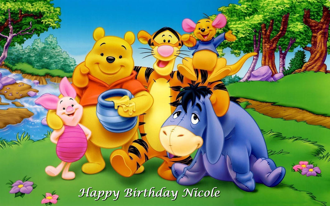 Winnie the Pooh Edible Cake Topper