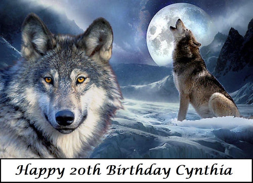 Wolf Edible Cake Topper
