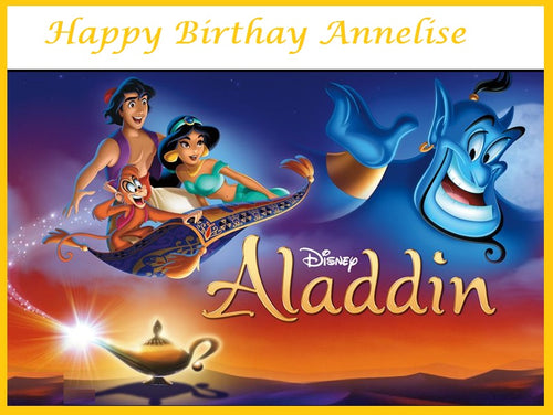Aladdin Edible Cake Topper Image Decoration