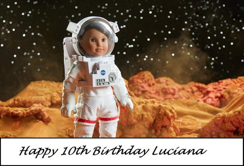 American Girl Doll Luciana Edible Cake Topper Image