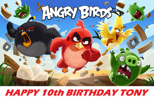 Angry Birds Edible Cake Topper Image Decoration