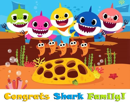 Baby Shark Edible Cake Topper