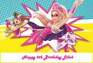 Barbie in Princess Power Edible Cake Topper Decoration