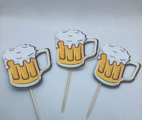 Beer Mug Cupcake Toppers