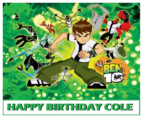 Ben 10 Edible Cake Topper Image Decoration