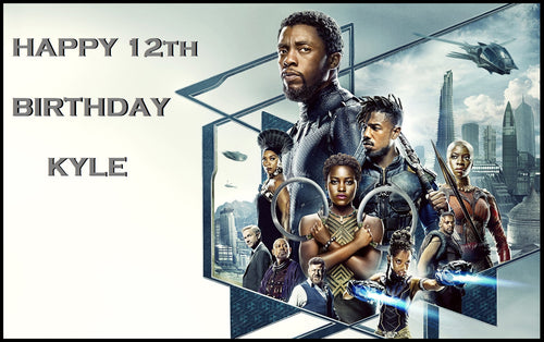 Black Panther Edible Cake Topper Image Decoration