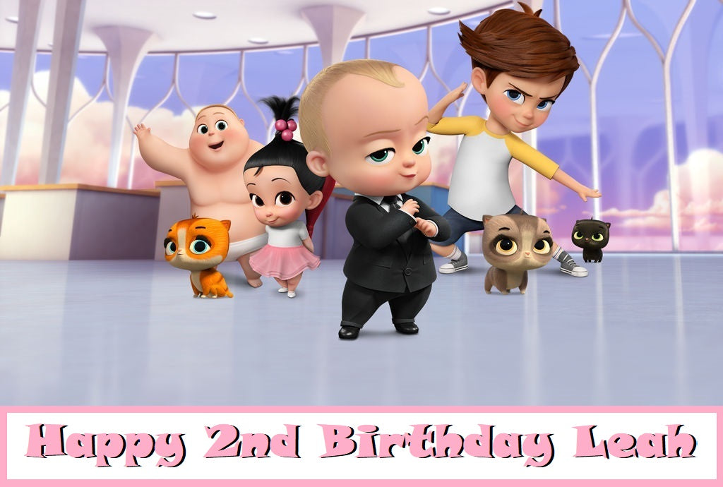Boss Baby Edible Cake Topper Image