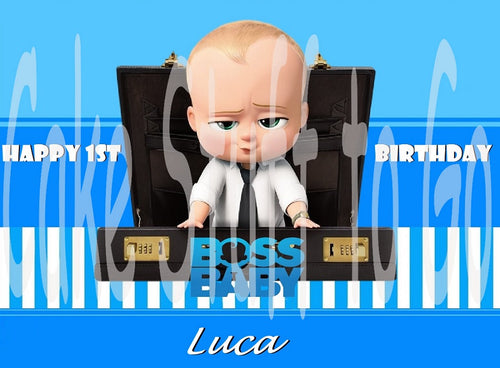 Boss Baby Edible Cake Topper Image