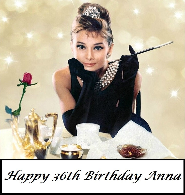 Breakfast at Tiffany's Edible Cake Topper Image Decoration