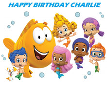 Load image into Gallery viewer, Bubble Guppies Edible Cake Topper Decoration