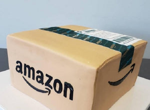 Amazon Tape and Shipping Label  Edible Cake Topper Image Decoration