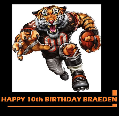 Cincinnati Bengals Edible Cake Topper