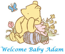 Load image into Gallery viewer, Classic Winnie the Pooh Baby Shower Edible Cake Topper