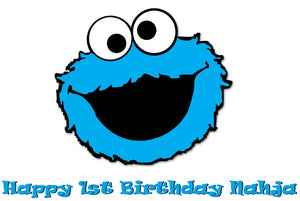 Cookie Monster Edible Cake Topper Image