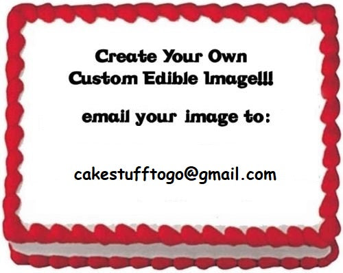 Custom Create Your Own Edible Cake Topper Image w/Your Photo