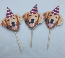 Load image into Gallery viewer, Face Cupcake Toppers  with Your Custom Photo